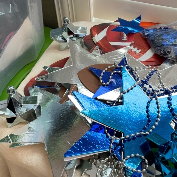 NFL Blue and Silver Star Decorations - Picture 8 of 8